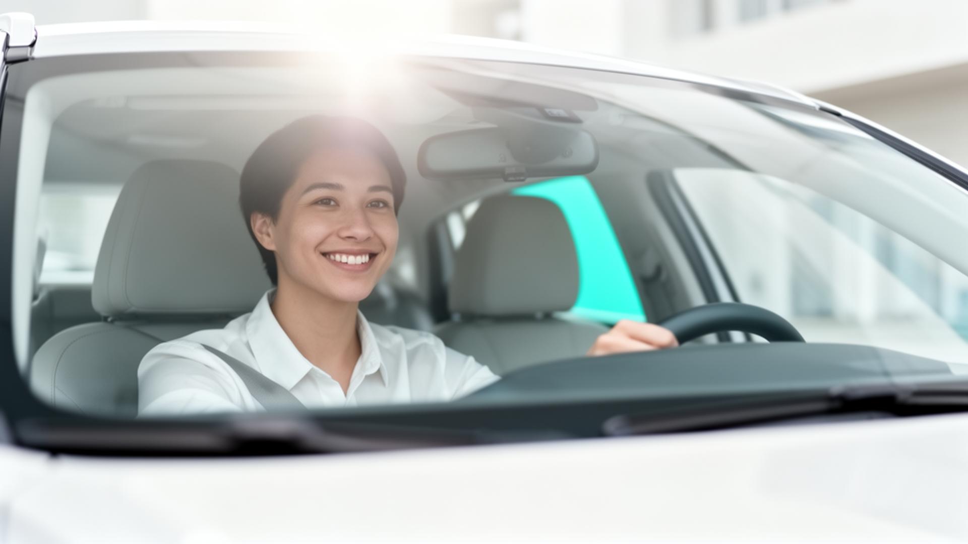 Chauffeur in gesprek naast zijn auto